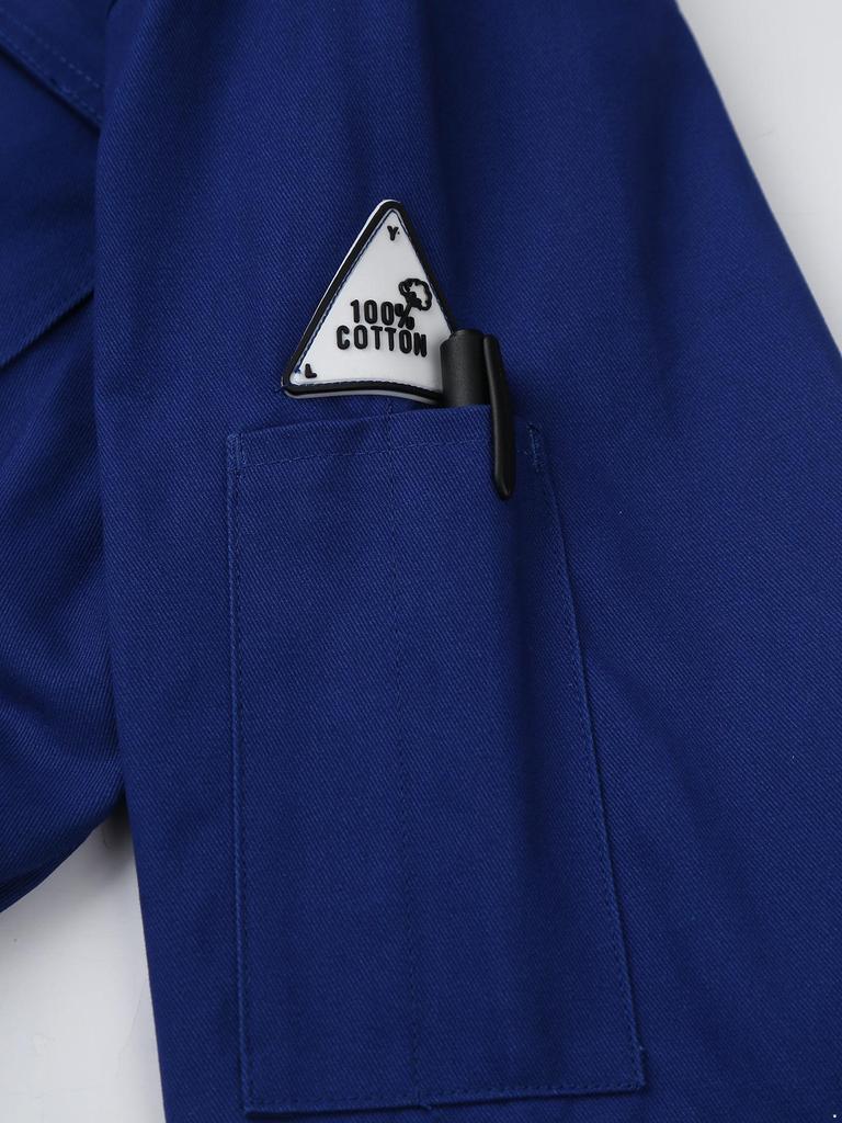 Heren Unisex Katoenen Werk Overalls Eendelig Jumpsuit Stofdicht Werkplaats Uniformen Tuinbroeken Multi-pocket Overalls Werkkleding