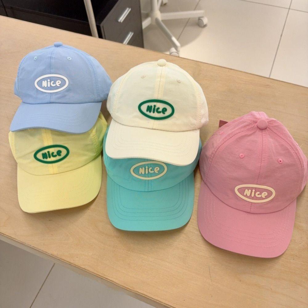 Letter Embroidered Children Baseball Cap Quick-drying Duck Tongue Hat Fashion Baby Sun Hats  Summer