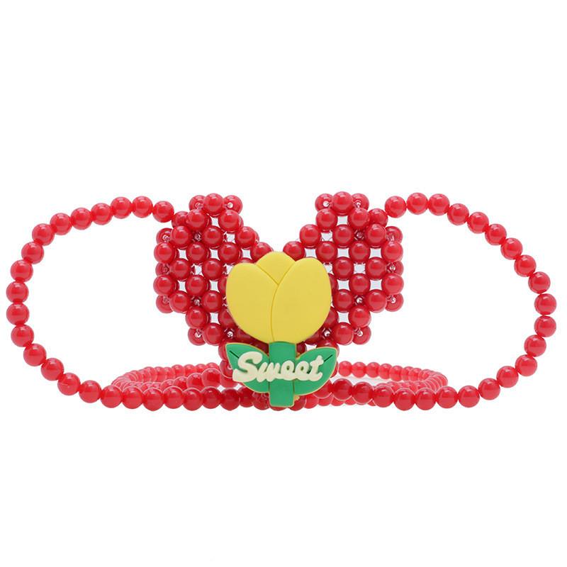 Mini Bolsa Tiracolo de Coração de Pérola Para Crianças Estilosa E Adorável Design Floral Para Meninas