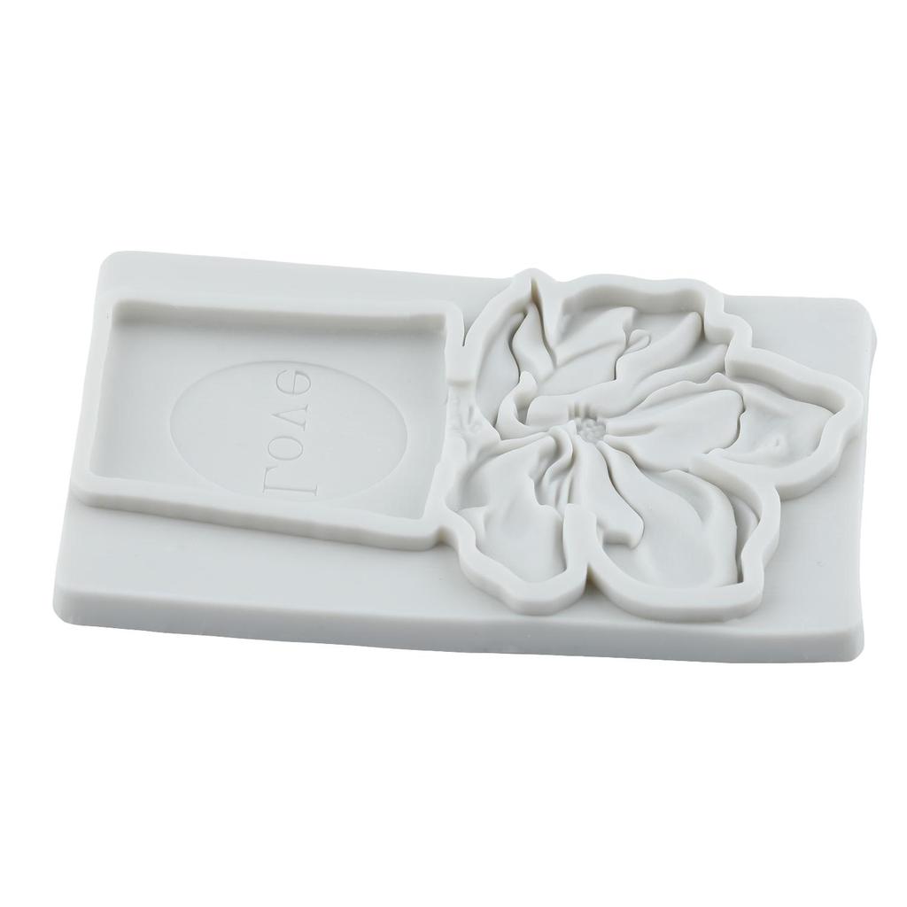 Perfume Bottle Silicone Molds Perfume Bottle Flower Fondant Mold Cake Decorating Tools Cupcake Topper Chocolate Candy Craft Gum Paste Polymer Clay