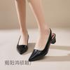 Pointed Thick Slope Bottom Bag Head Sandals Spring and Summer New Niche Design Sense Commuter Flat Sole Shoes