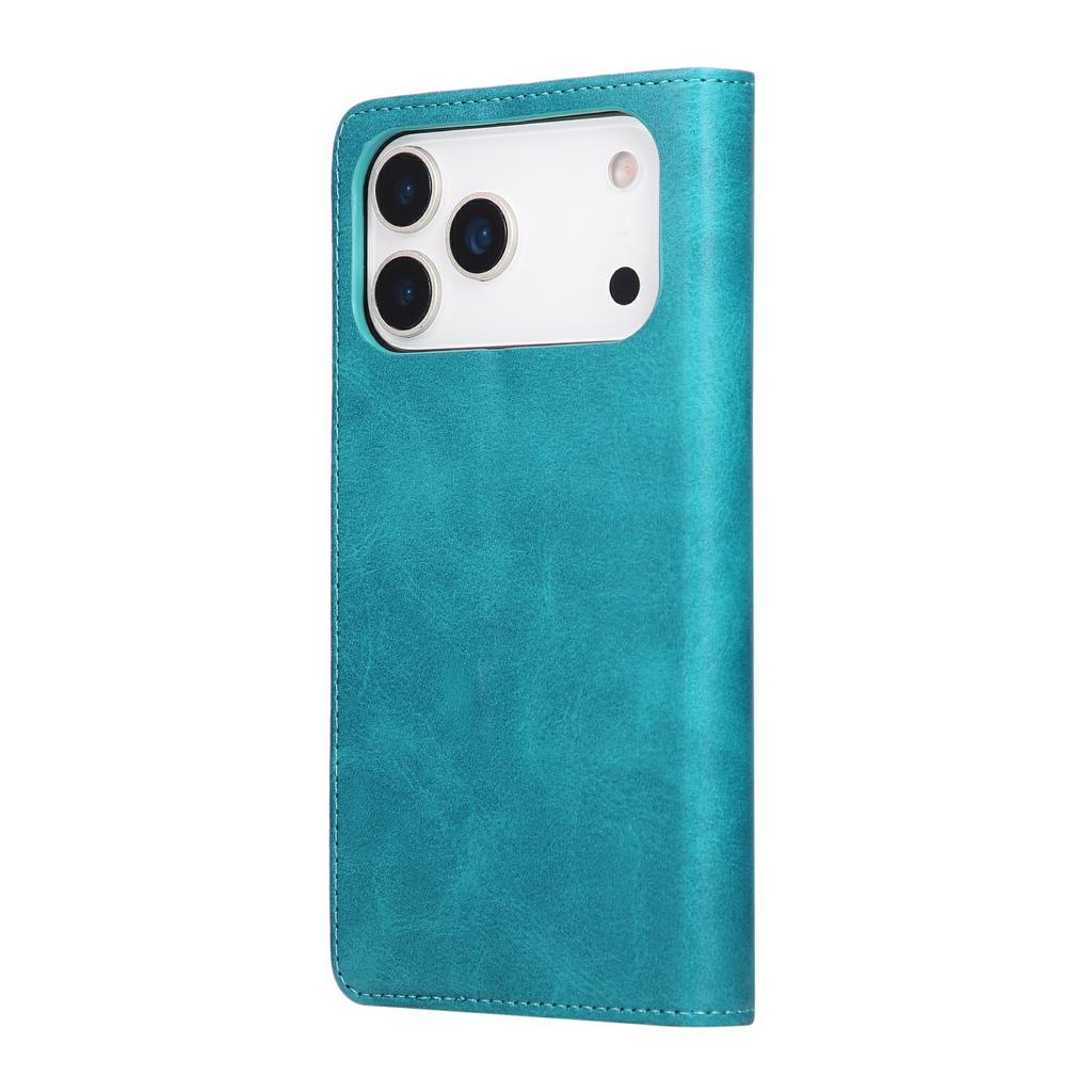 For iPhone 17 Pro Case RFID Blocking PU Leather Phone Wallet Cover