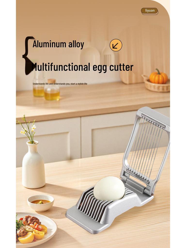 Multifunktionell äggskärare i aluminiumlegering för century- och vanliga ägg