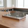 Modern Wall Mounted Nonrust Steel Draining Tray for Pubs and Kitchens with Delicate Design and Efficient Water Flows