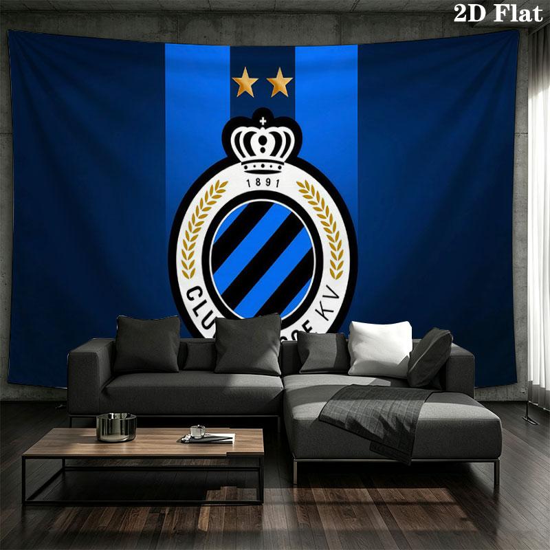Club Brugge Wall tapestry, aesthetic printed fabric blanket, suitable for bedroom, living room, and home decor.