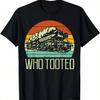 Steam Train Who Tooted Retro Locomotive Unisex S Kid  T-Shirt