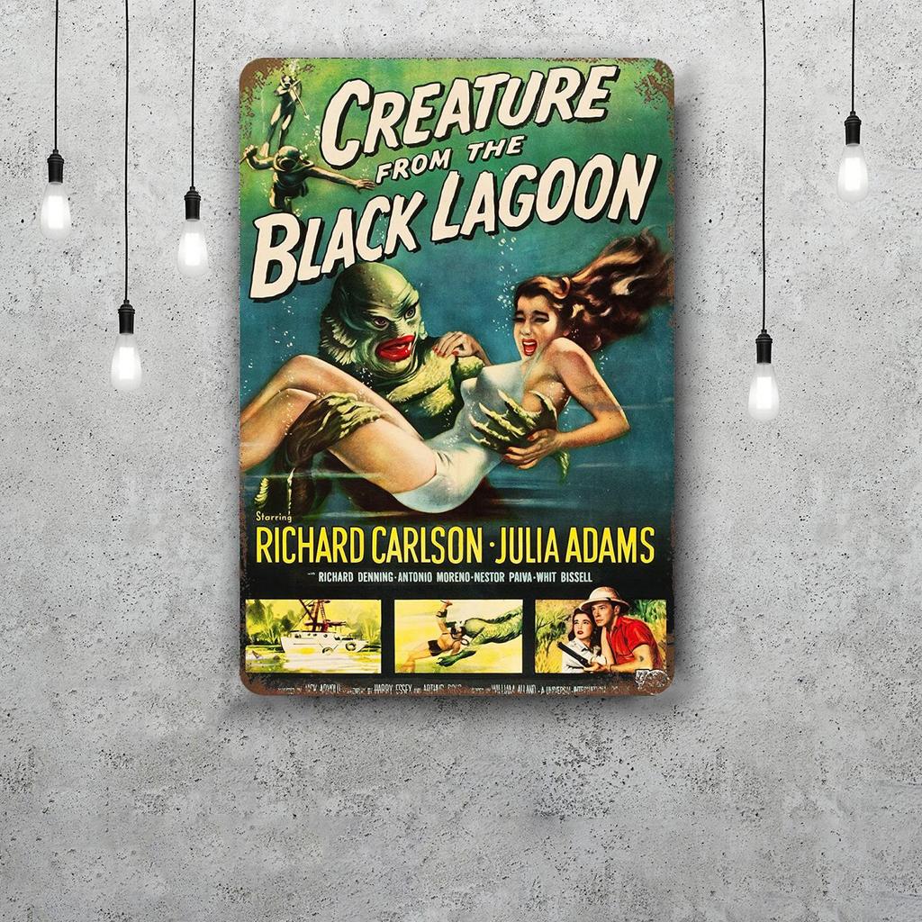 black lagoon 3 cartoon Decor Vintage Metal Signs Tin Signs Captain Poster Decor for Bar Pub Club Man Cave Wall Decoration