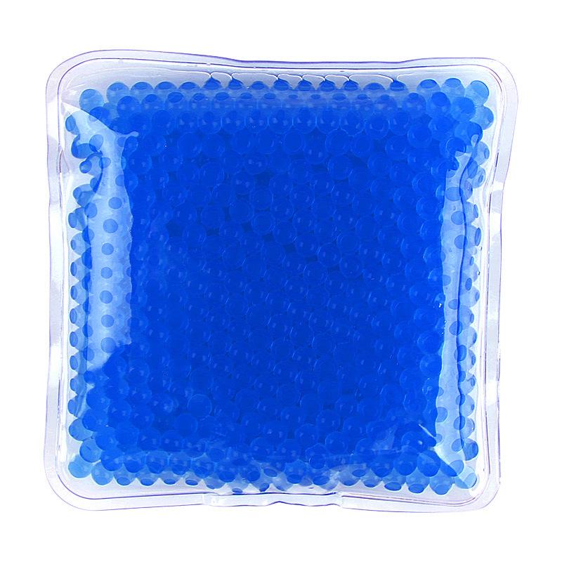 

Reusable PVC Gel Bead Ice Pack, 10x10CM, for Hot & Cold Therapy синий