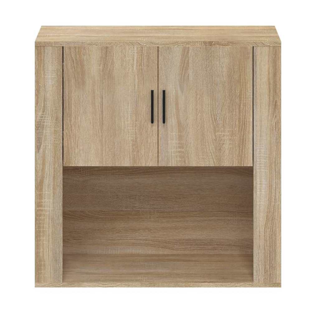 vidaXL Wandschrank Sonoma-Eiche 80x33x80 cm Holzwerkstoff