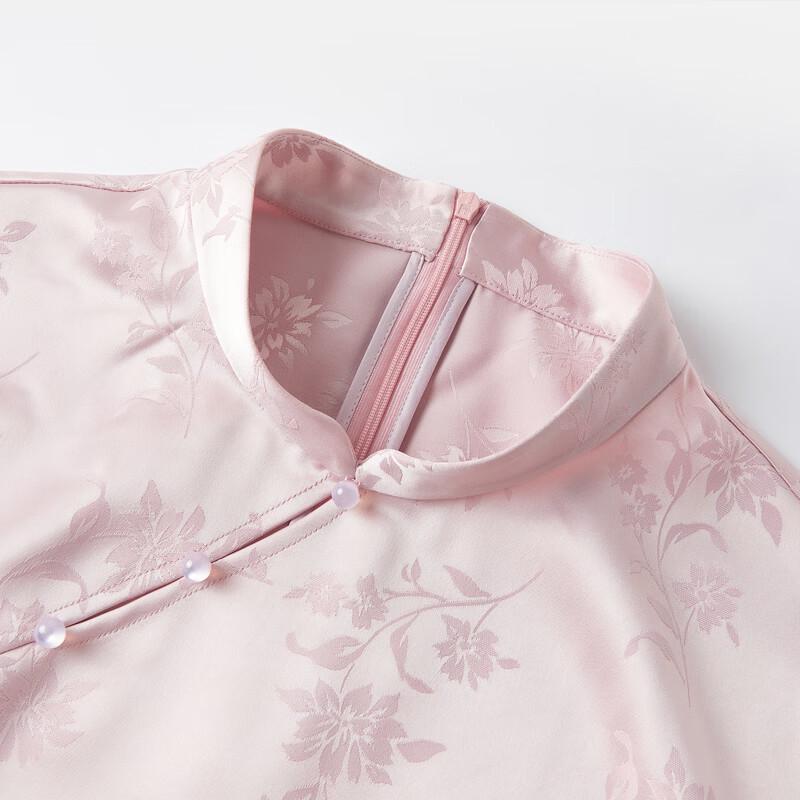 Elegant Chinese Style Jacquard Qipao Dress