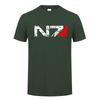 Spiel Mass Effect N7 Unisex T-Shirt Sommer Mode Kurzarm Unisex Mass Effect N7 T-Shirts Tops