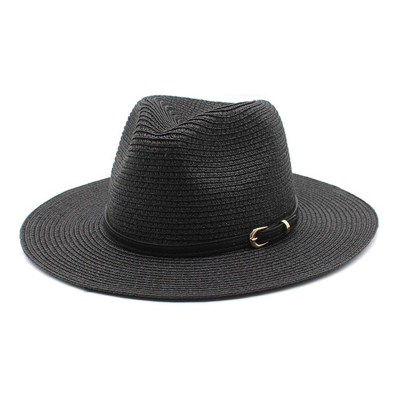 Cappello di Paglia di Carta a Tesa Larga per Protezione Solare e Moda Cappello da Sole Estivo da Spiaggia