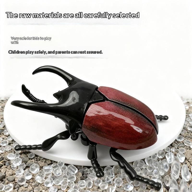 1/3Pcs Simulation Animals Home Desk Decoration Accessory Laser Dazzle Clockwork Big Beetle Model Unique Kids Gift Idea