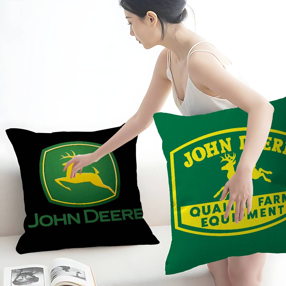 J-John-Logo-Deeres Cuscino Anime Regalo Decorazione Casa Ufficio Cuscino Camera da Letto Divano Copricuscino Auto Custodia Cuscino