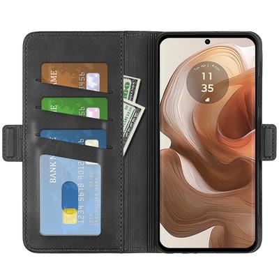 Etui portfelowe dla Motorola Edge 50 Ultra 5G/Moto X50 Ultra 5G ze skóry PU z przegródkami na karty, pokrowiec na telefon
