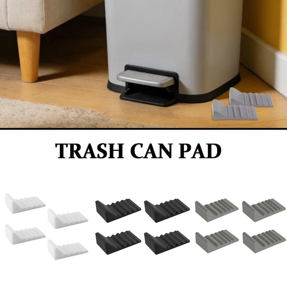 4 Pcs Silicone Trash Can Wall Protector Heavy Duty Trash Can Bumper Floor Protection