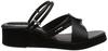Parfait 5.5cm Wedge Heel Nurse Sandals, Office Sandals, Black, Size LL, 11233