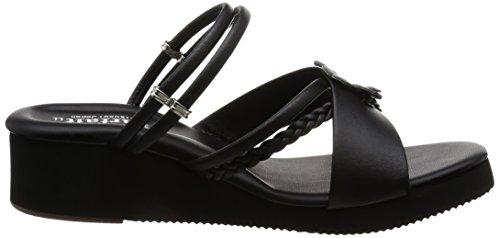 Parfait 5.5cm Wedge Heel Nurse Sandals, Office Sandals, Black, Size LL, 11233