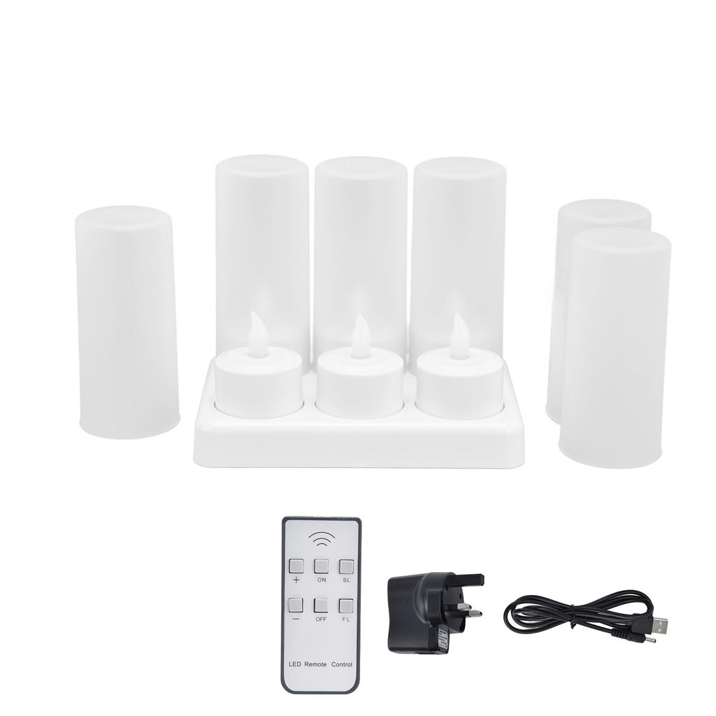 Reusable LED Candle Light Flameless Tea Light Electric Fake Candle for Wedding Party Table Dining