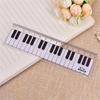 Supplies Plastic Stationery Straight Rulers Black White Musical Notes Measuring Ruler Piano Rule