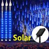 30/50cm Solar LED Meteor Shower Rain Lights Holiday String Lights Waterproof Garden Light Christmas Wedding Decoration