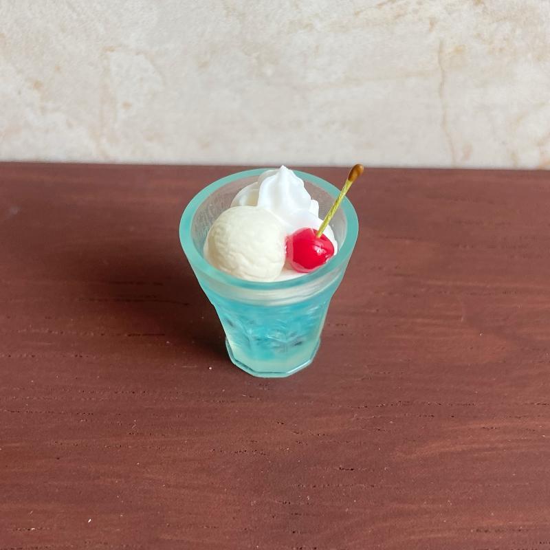 1/6 Scale Dollhouse Miniature Ice Cream Drink Decoration Realistic Fruit Soda Water Model for Dollhouse DIY Craft