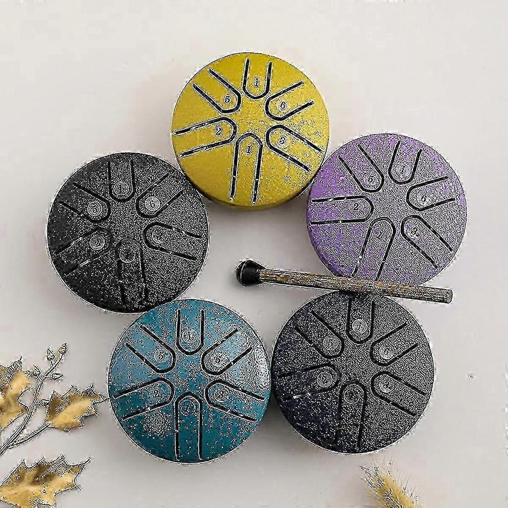 Rain Drum for Outside, Steel Tongue Drum Rain Chime, Rain Drum Instrument for Outside, Steel Tongue Drum Rain Chime Waterproof, Steel Tongue Drum  6 N