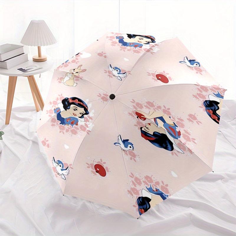 

Snow White,Apple,Bird Fashion Umbrella, Automatic Opening and Closing Cartoon Design, Iron Ribs and Handle, 8 Ribs, Suitable for All Occasio