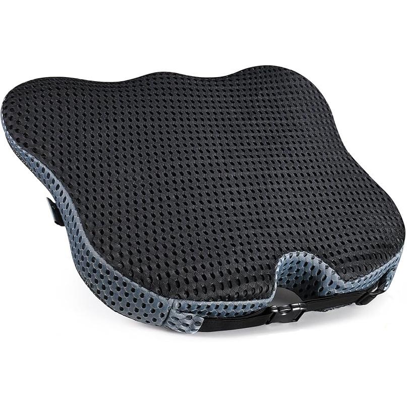 Soft Dense Memory Foam Car Seat Cushion For Driving - Seat Cushion For Car Seat Driver With Wedge Design & Raised Back To Broaden Vision, Provides чёрный