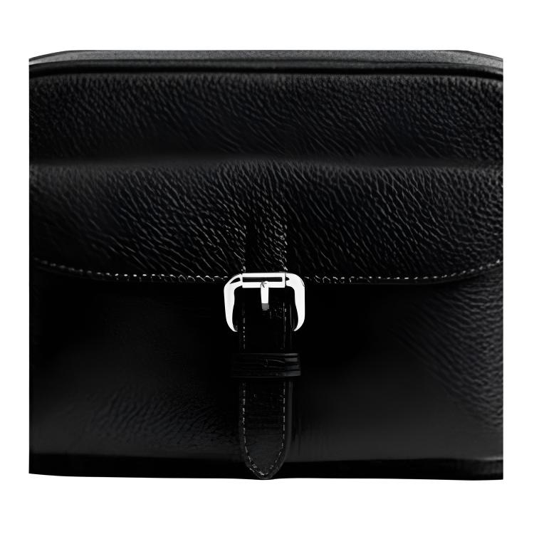 Coach Warner 22 Abnehmbarer Riemen Reißverschluss Leder Crossbody Tasche Kleine Herrentaschen Schwarz CW218-SVBK