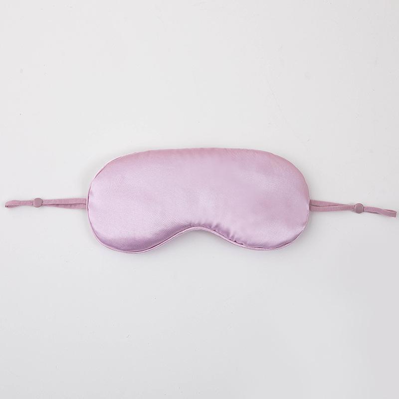 Eye mask simulated silk shading sleep eye mask ear-hanging mulberry silk aviation eye mask for sleeping students