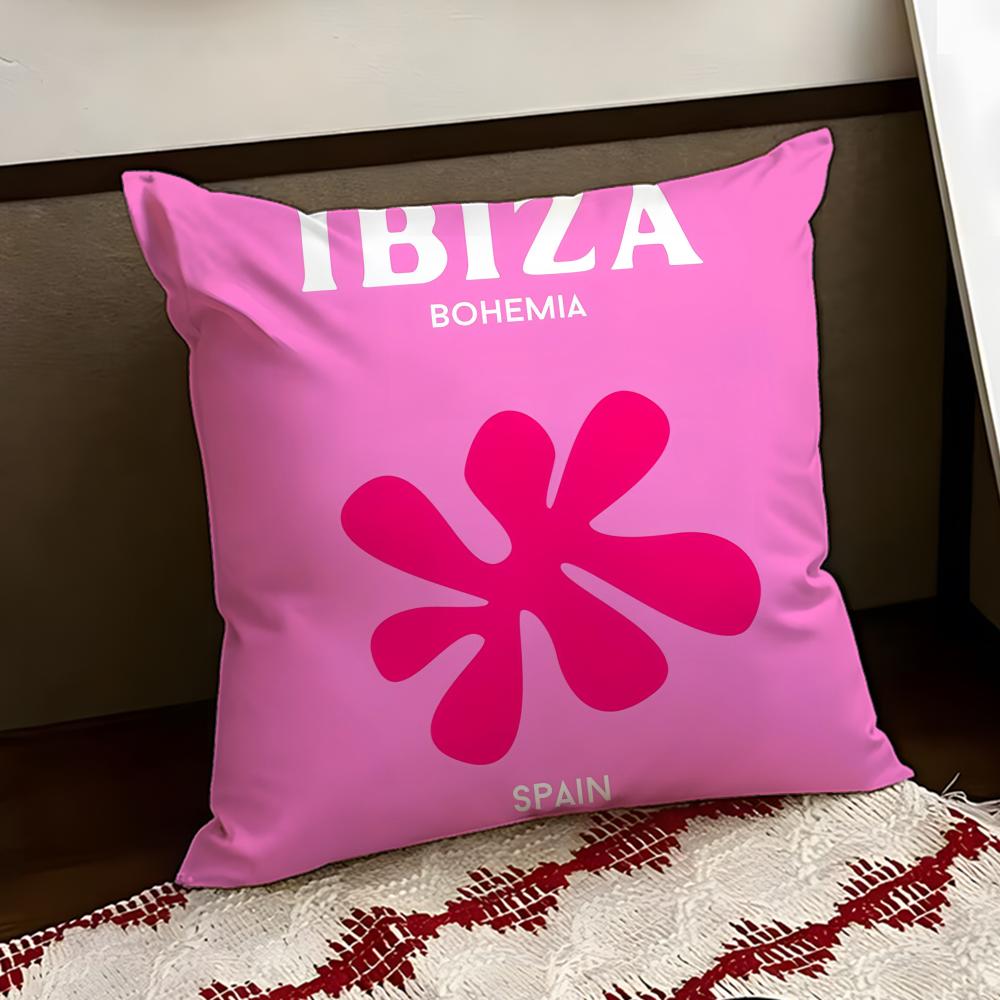 Travel Vacation Series Cushion Cover Reversible Soft Durable Pillow Cover Home Car MultiScene Use for Daily Comfort