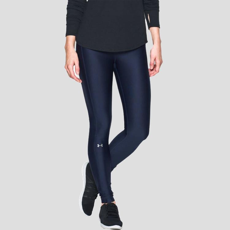 Under Armour HeatGear Compression Training Fitness Pants Women Bottoms Navy-Blue 1297910-410