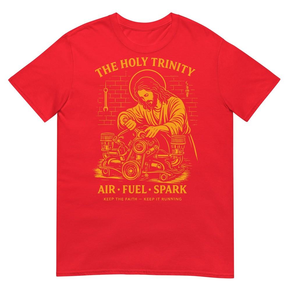The Holy Trinity Air Fuel Spark Mechanic Funny Car Mechanic TShirt S