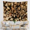 Geometric Wood Pattern Tapestry Northern Europe Style Tapestry Hippie Home Living Room Bedroom Decoration Psychedelic Tapestries