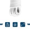 TECPLAST Sandow élastique Blanc 15 mètres 9SW - Qualité PRO - Tendeur pour bâche de diamètre 9 mm