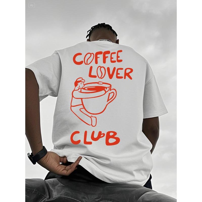 

Personalized Creative Front And Back Print Pattern Round Neck T-Shirt, Pure Summer Trendy Fashion Short Sleeves, Casual Daily Style Top S белый