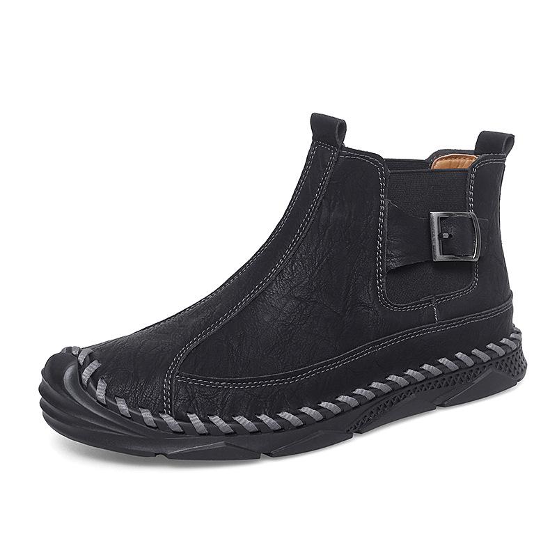 Men s 2025 Trendy Casual High-top Martin Boots - Winter Motorcycle  Workwear Fashion Short Boots 47