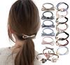 15-Piece Hair Tie Set with Pearl Hair Ties and Beads, Perfect for Adults, Scrunchies, Hair Ornaments, and Hair Accessories. Elegant and Casual Hair