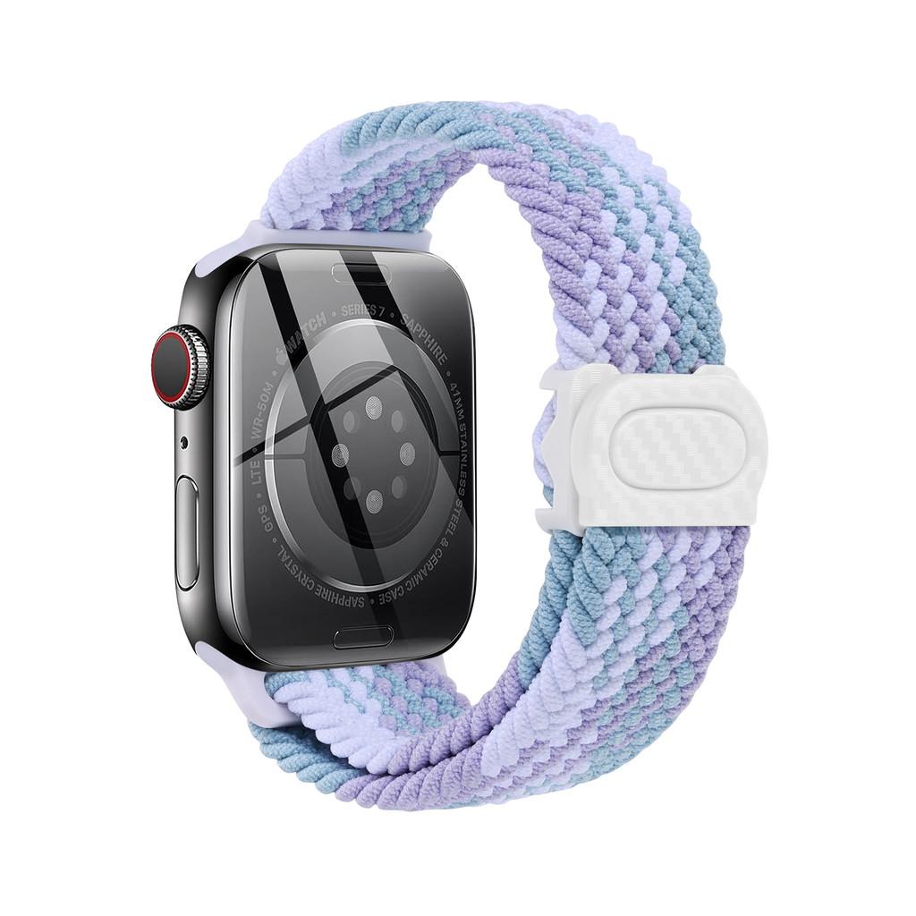 Strap For Apple watch band 44mm 42mm 40mm 45mm 46mm 41mm 49mm Braided Solo Correa Bracelet iWatch 11 10 9 8  7 6 5 4 se Ultra3