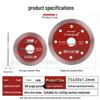 75mm Diamond Tile Saw Blade for Angle Grinders - Ideal for Ceramic Floor Tiles and Grout Cutting
