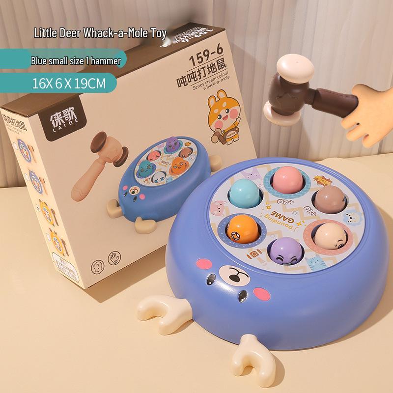 Infant & Toddler Rotating Musical Whack-a-Mole Toy - Early Education for Ages 0-1