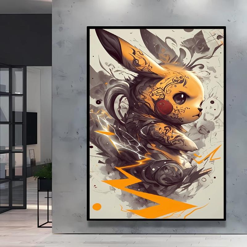 Unique Design  Charizard Decor Paintings The Pictures Are Exquisite and Rich in Details Creating A  Art Space (as the picture,A4 21x30cm Unframed)