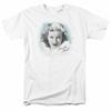 26 J'aime Lucy Lucille Ball T-shirt Bleu T-shirt Fun sous Licence Série TV Blanc Unisexe
