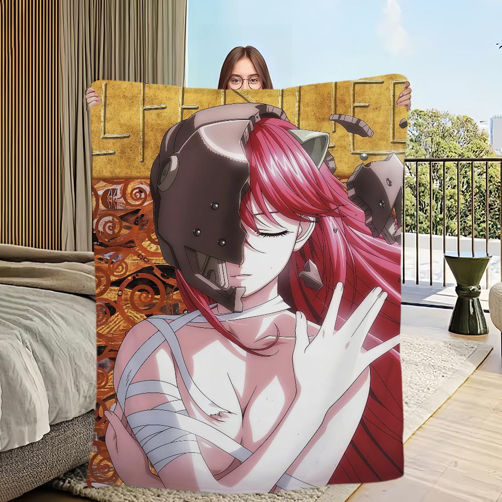 

Cute Anime E-Elfen L-Lied Blanket Soft Comfortable Nap Plush Suitable For Iiving Room Office Bedroom Birthday Home Kid Gift 30x40in