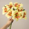 Two Head Silk Orchid Artificial Flower Bouquet with Bendable Stems for Wedding