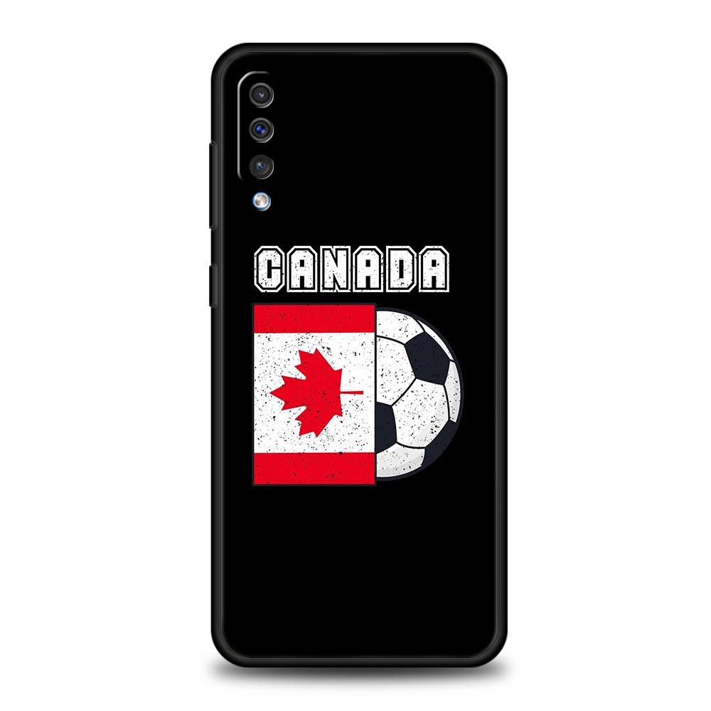 Javorový List Kanadská Vlajka láska Fotbal Pouzdro na Telefon Pro Samsung A12 A32 A50 A70 A20E A20S A10 A10S A22 A30 A40 A42 A52 5G A02S A04s Kryt