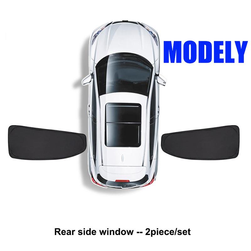 Car Side Window Sunshade for Tesla Model 3 Model Y Full Privacy Sun Shades Front Rear Windshield Window Glass Screen Accessories