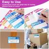 440 Count 3.5" x 2" Large Home Moving Packing Labels for 3-4 Bedroom House, 10 Color Coded Moving Stickers for Boxes with Large Writable Area,