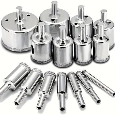 10-teiliges Fliesenbohrer-Set, diamantbeschichtete Fliesen, Marmor, Glas, Keramik, Lochsäge, Bohren, Elektrowerkzeuge, Zubehör, Bohrer, 3 mm – 50 mm